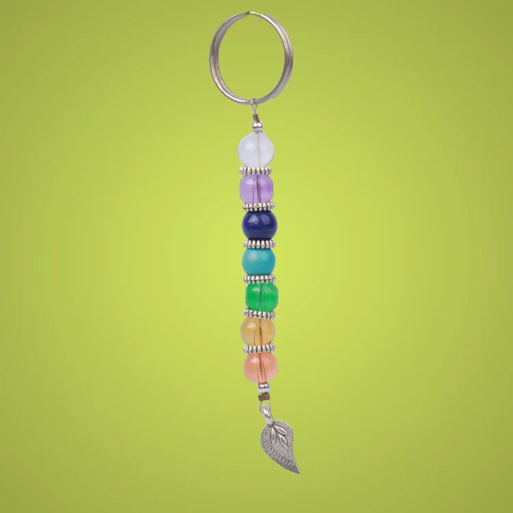 Natural Seven Chakra Key Chain